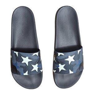 Valentino Garavani Camo Star Print Rubber Slides, EU 46 US 13 UK 12